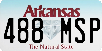AR license plate 488MSP