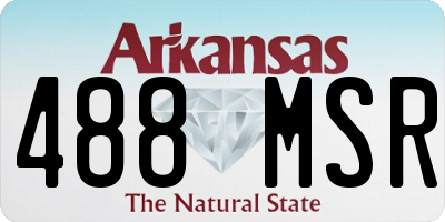 AR license plate 488MSR