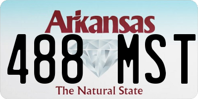 AR license plate 488MST