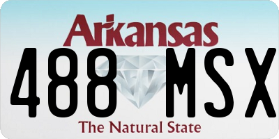 AR license plate 488MSX