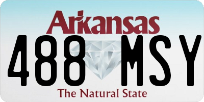 AR license plate 488MSY