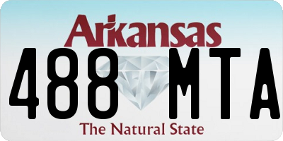 AR license plate 488MTA