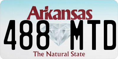 AR license plate 488MTD