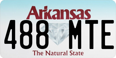 AR license plate 488MTE