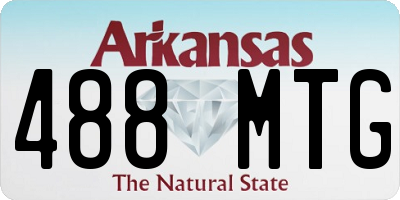 AR license plate 488MTG