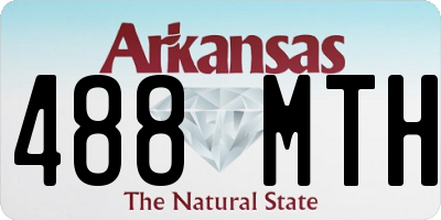 AR license plate 488MTH