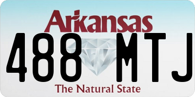 AR license plate 488MTJ