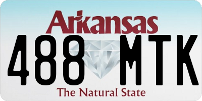 AR license plate 488MTK