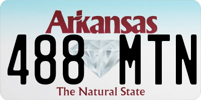 AR license plate 488MTN