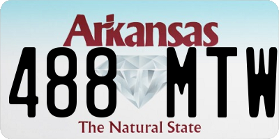 AR license plate 488MTW