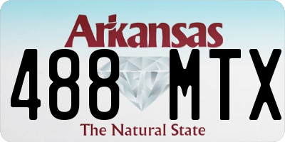 AR license plate 488MTX