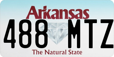 AR license plate 488MTZ