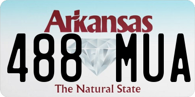 AR license plate 488MUA