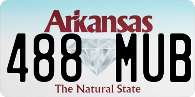 AR license plate 488MUB