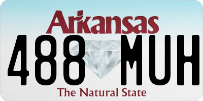 AR license plate 488MUH