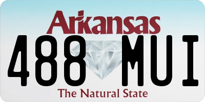AR license plate 488MUI