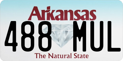AR license plate 488MUL
