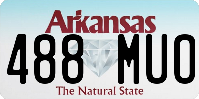 AR license plate 488MUO