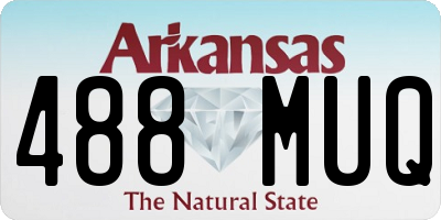 AR license plate 488MUQ