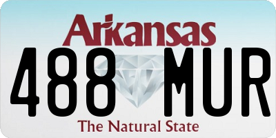 AR license plate 488MUR