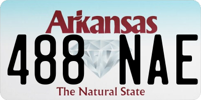 AR license plate 488NAE