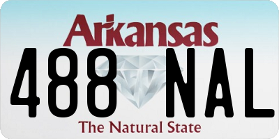 AR license plate 488NAL