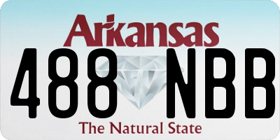AR license plate 488NBB