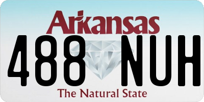 AR license plate 488NUH
