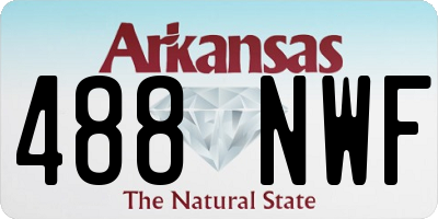 AR license plate 488NWF