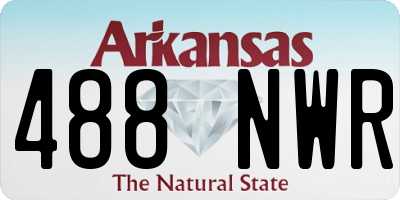 AR license plate 488NWR