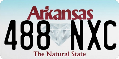 AR license plate 488NXC