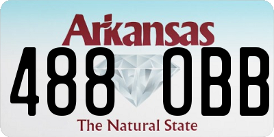 AR license plate 488OBB