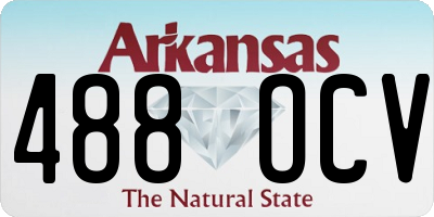 AR license plate 488OCV