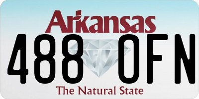 AR license plate 488OFN