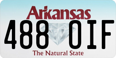 AR license plate 488OIF