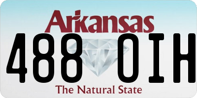 AR license plate 488OIH