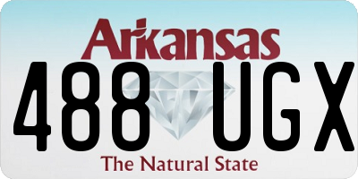 AR license plate 488UGX