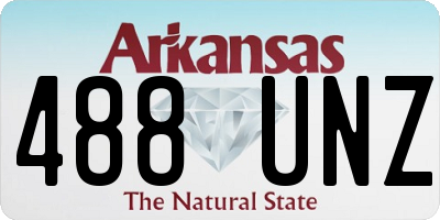 AR license plate 488UNZ