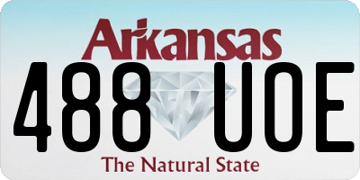 AR license plate 488UOE