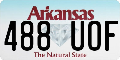 AR license plate 488UOF