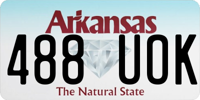 AR license plate 488UOK