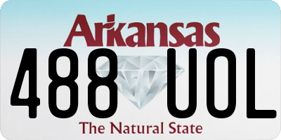AR license plate 488UOL