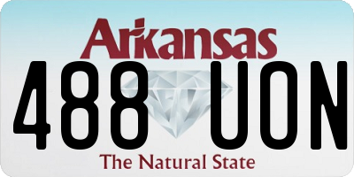 AR license plate 488UON