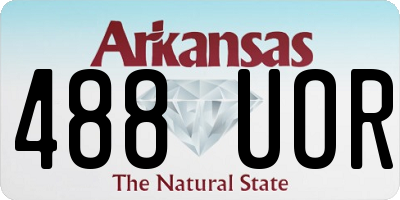 AR license plate 488UOR
