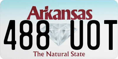 AR license plate 488UOT