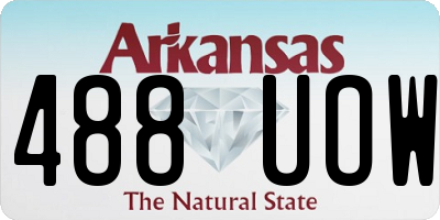 AR license plate 488UOW