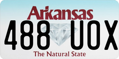 AR license plate 488UOX