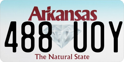 AR license plate 488UOY