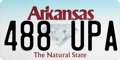 AR license plate 488UPA