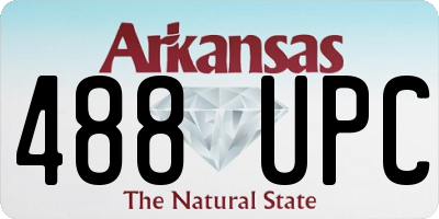 AR license plate 488UPC